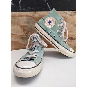 3/$25 Converse all star high top teal laced sneakers PLAY CONDITION 12